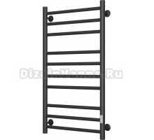 Полотенцесушитель электрический Bauedge M0019 100х50 R черный матовый