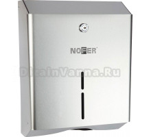 Диспенсер бумажных полотенец Nofer Tissue 04010.B + Салфетки Nofer OC-1-33 100 шт