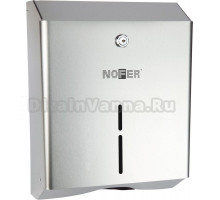 Диспенсер бумажных полотенец Nofer Tissue 04010.S + Салфетки Nofer OC-1-33 100 шт