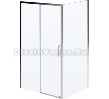 Душевой уголок Kerama Marazzi Vetro 110х100 см, профиль хром