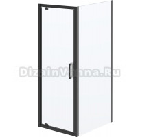 Душевой уголок Kerama Marazzi Vetro 70х90 см, профиль матовый черный