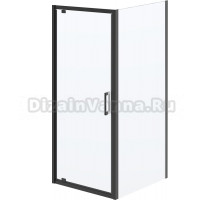 Душевой уголок Kerama Marazzi Vetro 80х90 см, профиль матовый черный
