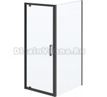 Душевой уголок Kerama Marazzi Vetro 80х100 см, профиль матовый черный