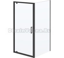 Душевой уголок Kerama Marazzi Vetro 90х100 см, профиль матовый черный