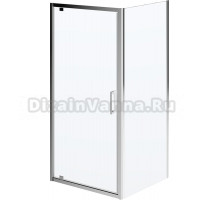 Душевой уголок Kerama Marazzi Vetro 90х90 см, квадратный, распашная дверь, профиль хром