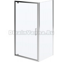 Душевой уголок Kerama Marazzi Vetro 100х90 см, распашная дверь, профиль хром