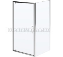 Душевой уголок Kerama Marazzi Vetro 100х100 см, распашная дверь, профиль хром