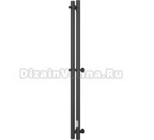 Полотенцесушитель электрический Bauedge M0006 120х6 черный матовый