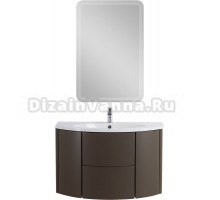 Мебель для ванной Cezares Eden 91 grigio talpa opaco, раковина 50177