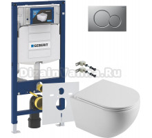 Комплект Унитаз подвесной STWORKI Скаген SK-09up безободковый, с микролитом + Крепления Geberit Duofix 111.815.00.1 к стене + Шумоизоляция 156.050.00.1 + Инсталляция UP 320 111.300.00.5 + Кнопка Sigma 01 115.770.JQ.5 лакированная, матовый хром