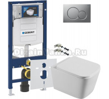 Комплект Унитаз подвесной STWORKI Бурос BU-04up безободковый, с микролифтом + Крепления Geberit Duofix 111.815.00.1 к стене + Шумоизоляция 156.050.00.1 + Инсталляция UP 320 111.300.00.5 + Кнопка Sigma 01 115.770.JQ.5 лакированная, матовый хром