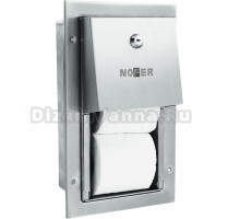 Диспенсер туалетной бумаги Nofer Inox 05202.S нержавеющая сталь + Салфетки Nofer OC-1-33 100 шт