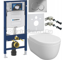 Комплект Унитаз подвесной BOCCHI V-Tondo Rimless 1417-001-0129 белая глянцевая + Крышка A0302-001 с микролифтом, глянцевая белая + Инсталляция Geberit Duofix UP 320 111.300.00.5 + Кнопка Sigma 01 115.770.21.5 хром + Крепления 111.815.00.1 к стене + Шумоиз