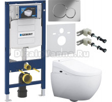 Комплект Унитаз подвесной AM.PM Awe C111700WH + Крышка Admire CCC7851WH с функцией биде, петли хром + Инсталляция Geberit Duofix UP 320 111.300.00.5 + Кнопка Sigma 01 115.770.21.5 хром + Крепления 111.815.00.1 к стене + Шумоизоляция 156.050.00.1