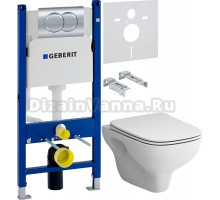 Комплект Унитаз подвесной AM.PM X-Joy S FlashClean C85A1702SC с микролифтом, белый + Шумоизоляция Geberit 156.050.00.1 + Инсталляция Duofix Delta 458.149.21.1 с кнопкой смыва, хром