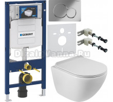 Комплект Унитаз подвесной BelBagno Amanda BB051CHR безободковая + Крышка BB901SC с микролифтом + Инсталляция Geberit Duofix UP 320 111.300.00.5 + Кнопка Sigma 01 115.770.21.5 хром + Крепления 111.815.00.1 к стене + Шумоизоляция 156.050.00.1