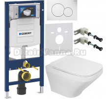Комплект Унитаз подвесной BelBagno Sela BB3201CHR белая + Крышка BB3201SC белая + Инсталляция Geberit Duofix UP 320 111.300.00.5 + Кнопка Sigma 01 115.770.11.5 белая + Крепления 111.815.00.1 к стене + Шумоизоляция 156.050.00.1