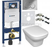Комплект Унитаз подвесной Jacob Delafon Vox EDM102-00 + Крышка E20142-00 с микролифтом + Инсталляция Geberit Duofix UP 320 111.300.00.5 + Кнопка Sigma 01 115.770.21.5 хром + Крепления 111.815.00.1 к стене + Шумоизоляция 156.050.00.1