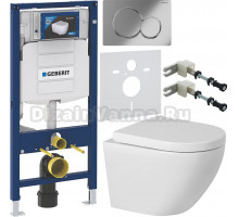 Комплект Унитаз подвесной BelBagno Sfera-r BB046CHR + Крышка Norma BB865SC с микролифтом + Инсталляция Geberit Duofix UP 320 111.300.00.5 + Кнопка Sigma 01 115.770.21.5 хром + Крепления 111.815.00.1 к стене + Шумоизоляция 156.050.00.1