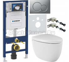 Комплект Унитаз подвесной BOCCHI Etna белая + Крышка белая, с микролифтом + Инсталляция Geberit Duofix UP 320 111.300.00.5 + Кнопка Sigma 01 115.770.JQ.5 лакированная, матовый хром + Крепления 111.815.00.1 к стене + Шумоизоляция 156.050.00.1