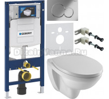 Комплект Унитаз подвесной Jacob Delafon Patio EDV102-00 + Крышка E4267 + Инсталляция Geberit Duofix UP 320 111.300.00.5 + Кнопка Sigma 01 115.770.21.5 хром + Крепления 111.815.00.1 к стене + Шумоизоляция 156.050.00.1