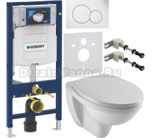 Комплект Унитаз подвесной Jacob Delafon Patio EDV102-00 + Крышка E4267 + Инсталляция Geberit Duofix UP 320 111.300.00.5 + Кнопка Sigma 01 115.770.11.5 белая + Крепления 111.815.00.1 к стене + Шумоизоляция 156.050.00.1