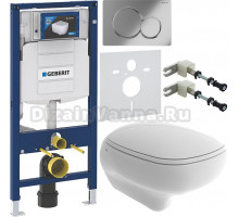 Комплект Унитаз подвесной BOCCHI Fenice 1166-001-0129 белая + Крышка белая, с микролифтом + Инсталляция Geberit Duofix UP 320 111.300.00.5 + Кнопка Sigma 01 115.770.21.5 хром + Крепления 111.815.00.1 к стене + Шумоизоляция 156.050.00.1