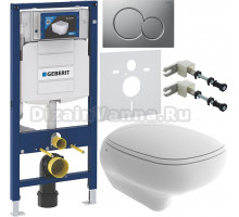 Комплект Унитаз подвесной BOCCHI Fenice 1166-001-0129 белая + Крышка белая, с микролифтом + Инсталляция Geberit Duofix UP 320 111.300.00.5 + Кнопка Sigma 01 115.770.JQ.5 лакированная, матовый хром + Крепления 111.815.00.1 к стене + Шумоизоляция 156.050.00