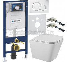 Комплект Унитаз подвесной BelBagno Ardente-R BB520CHR безободковая + Крышка Due BB3103/3106SC с микролифтом + Инсталляция Geberit Duofix UP 320 111.300.00.5 + Кнопка Sigma 01 115.770.11.5 белая + Крепления 111.815.00.1 к стене + Шумоизоляция 156.050.00.1