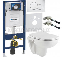 Комплект Унитаз подвесной Seramiksan Petite A101002H + Крышка AG50006 с микролифтом + Инсталляция Geberit Duofix UP 320 111.300.00.5 + Кнопка Sigma 01 115.770.11.5 белая + Крепления 111.815.00.1 к стене + Шумоизоляция 156.050.00.1