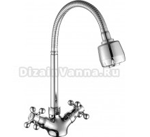 Смеситель для кухни Fashun A4319, с гибким изливом, хром