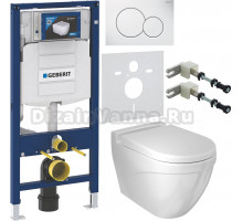 Комплект Унитаз подвесной BOCCHI Taormina Arch 1012-001-0129 белая + Крышка A0301-001 с микролифтом + Инсталляция Geberit Duofix UP 320 111.300.00.5 + Кнопка Sigma 01 115.770.11.5 белая + Крепления 111.815.00.1 к стене + Шумоизоляция 156.050.00.1