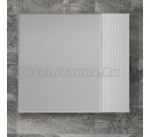Зеркало-шкаф Style Line Стокгольм, 80, белый рифленый софт