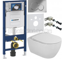 Комплект Унитаз подвесной Cezares Comfort CZR-191-TH безободковая + Крышка Stylus CZR-2316-SC с микролифтом + Инсталляция Geberit Duofix UP 320 111.300.00.5 + Кнопка Sigma 01 115.770.21.5 хром + Крепления 111.815.00.1 к стене + Шумоизоляция 156.050.00.1