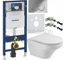 Комплект Унитаз подвесной Cezares Duet CZR-2462-TH-TOR + Крышка CZR-870-SC с микролифтом + Инсталляция Geberit Duofix UP 320 111.300.00.5 + Кнопка Sigma 01 115.770.21.5 хром + Крепления 111.815.00.1 к стене + Шумоизоляция 156.050.00.1