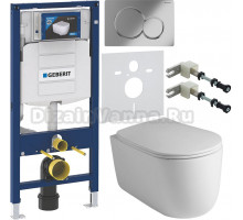 Комплект Унитаз подвесной Kerasan Nolita 5314 белая глянцевая + Крышка 5392 белая глянцевая + Инсталляция Geberit Duofix UP 320 111.300.00.5 + Кнопка Sigma 01 115.770.21.5 хром + Крепления 111.815.00.1 к стене + Шумоизоляция 156.050.00.1