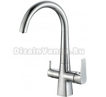 Смеситель для кухни Fashun A4353, с краном для питьевой воды, хром