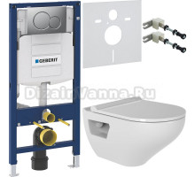 Комплект Унитаз подвесной Bien Ion безободковый, с биде + Крепления Geberit Duofix 111.815.00.1 к стене + Шумоизоляция 156.050.00.1 + Инсталляция UP 320 111.300.00.5 + Кнопка Sigma 01 115.770.JQ.5 лакированная, матовый хром