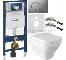 Комплект Унитаз подвесной BOCCHI Firenze 1304-001-0129 глянцевая белая + Крышка A0312-001 с микролифтом, глянцевая белая + Инсталляция Geberit Duofix UP 320 111.300.00.5 + Кнопка Sigma 01 115.770.JQ.5 лакированная, матовый хром + Крепления 111.815.00.1 к