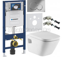 Комплект Унитаз подвесной Roca Gap 346477000 + Крышка 801472004 с микролифтом, петли хром + Инсталляция Geberit Duofix UP 320 111.300.00.5 + Кнопка Sigma 01 115.770.21.5 хром + Крепления 111.815.00.1 к стене + Шумоизоляция 156.050.00.1