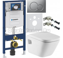 Комплект Унитаз подвесной Roca Gap 346477000 + Крышка 801472004 с микролифтом, петли хром + Инсталляция Geberit Duofix UP 320 111.300.00.5 + Кнопка Sigma 01 115.770.JQ.5 лакированная, матовый хром + Крепления 111.815.00.1 к стене + Шумоизоляция 156.050.00
