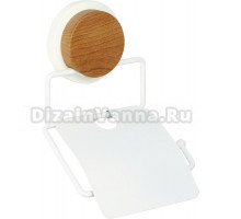 Держатель туалетной бумаги Fixsen Magic White FX-47010, с крышкой