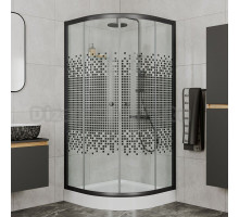 Душевой уголок Bauedge SB0005B, 90x90, с поддоном, профиль черный