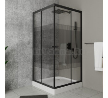 Душевой уголок Bauedge SB0016B, 90x90, с поддоном, профиль черный