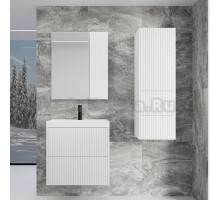 Мебель для ванной Style Line Стокгольм 60, подвесная, белый рифленый софт