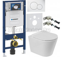 Комплект Унитаз подвесной BelBagno Flay-r BB053CHR + Крышка Piano BB2111SC с микролифтом + Инсталляция Geberit Duofix UP 320 111.300.00.5 + Кнопка Sigma 01 115.770.11.5 белая + Крепления 111.815.00.1 к стене + Шумоизоляция 156.050.00.1