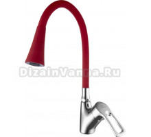 Смеситель для кухни Fashun A4466+A7358, с гибким изливом, хром, красный