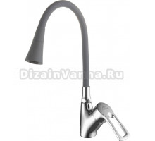 Смеситель для кухни Fashun A4466+A7357, с гибким изливом, хром, серый