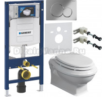 Комплект Унитаз подвесной Simas Arcade AR841bi rimless + Крышка AR007bi/oro с микролифтом, петли золото + Инсталляция Geberit Duofix UP 320 111.300.00.5 + Кнопка Sigma 01 115.770.21.5 хром + Крепления 111.815.00.1 к стене + Шумоизоляция 156.050.00.1