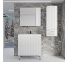 Мебель для ванной Style Line Стокгольм 80, напольная, белый рифленый софт